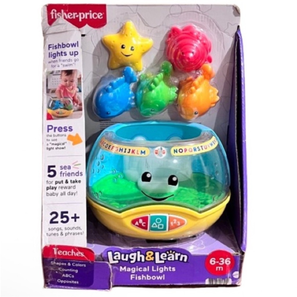 🆕- Fisher-Price Laugh & Learn Magical Lights Fishbowl.